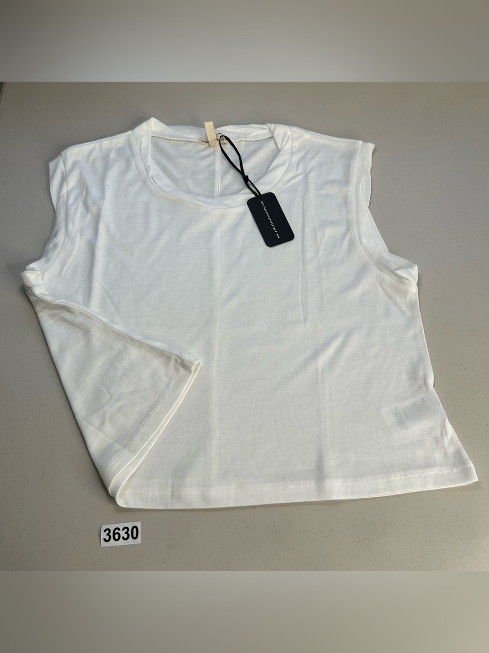 Articles of Society Women's Small White Sleeveless Semitransparent Top NWT